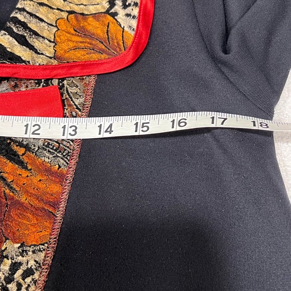 Rich Earthy Textured  Tommy n LouLou Jacket & Capri Pant 2-piece Matching Set - Picture 9 of 13